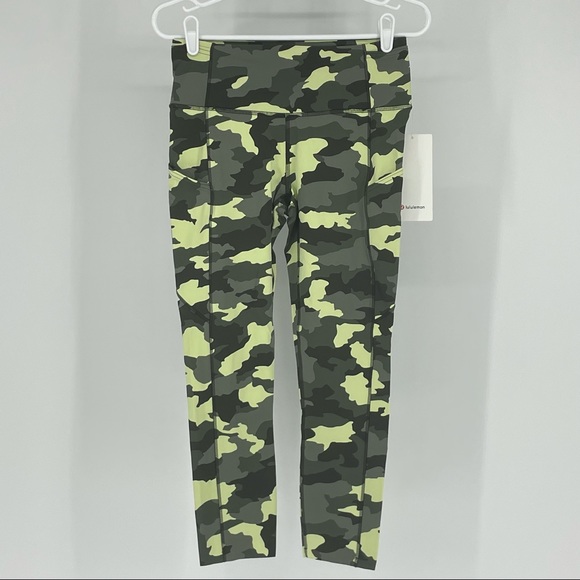 LULULEMON NWT FAST & FREE HIGH RISE CROP LEGGINGS 23” SIZE 0 - Picture 4 of 10